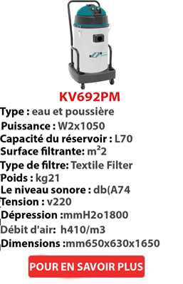 Aspirateur eau à poussière KV692PM