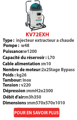 Injection professionnelle d’aspirateur et extraction à eau chaude