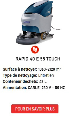 autolaveuses RAPID 40 E 55 TOUCH