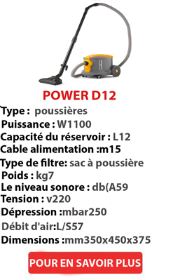 Aspirateur à poussière power D12