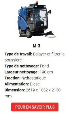 balayeuses de voirie M3