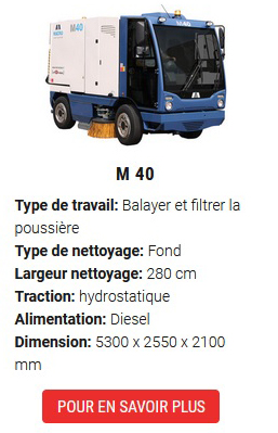 balayeuses de voirie M40