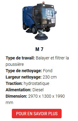 balayeuses de voirie M7-